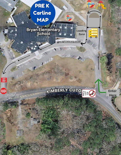 Aerial Pre-K Carline Map