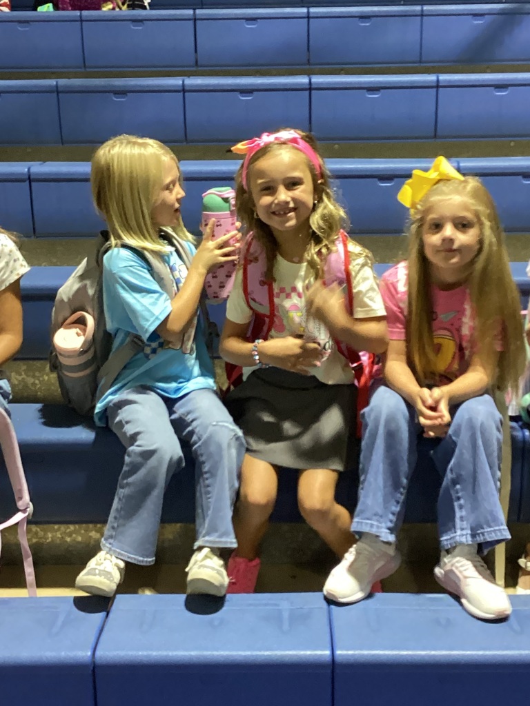 2nd grade students on the first day of school