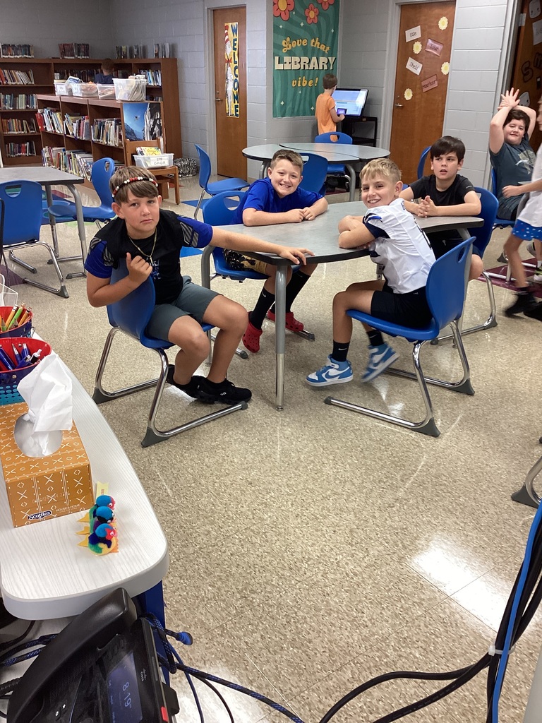 Students dressed for Spirit Day