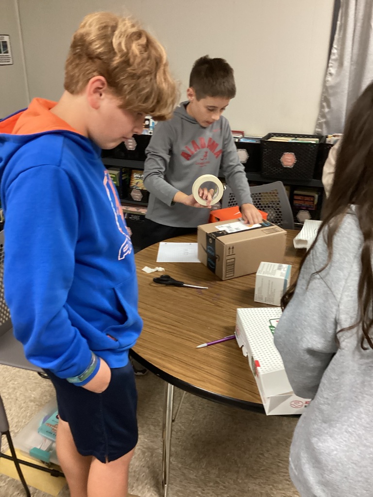 Students working on their volume zoo animals