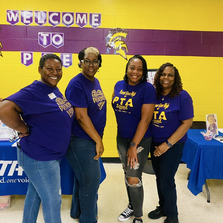 The 4 PTA Officers posed for a pictures