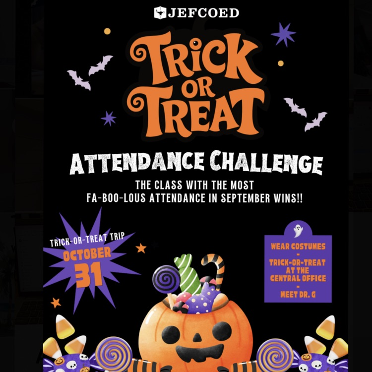 A flyer describing how classes with the best attendance will win prizes from Dr. Gonsoulin.