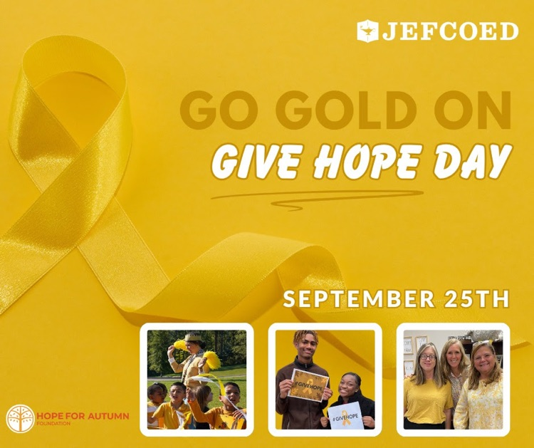 Go gold on Give Hope Day