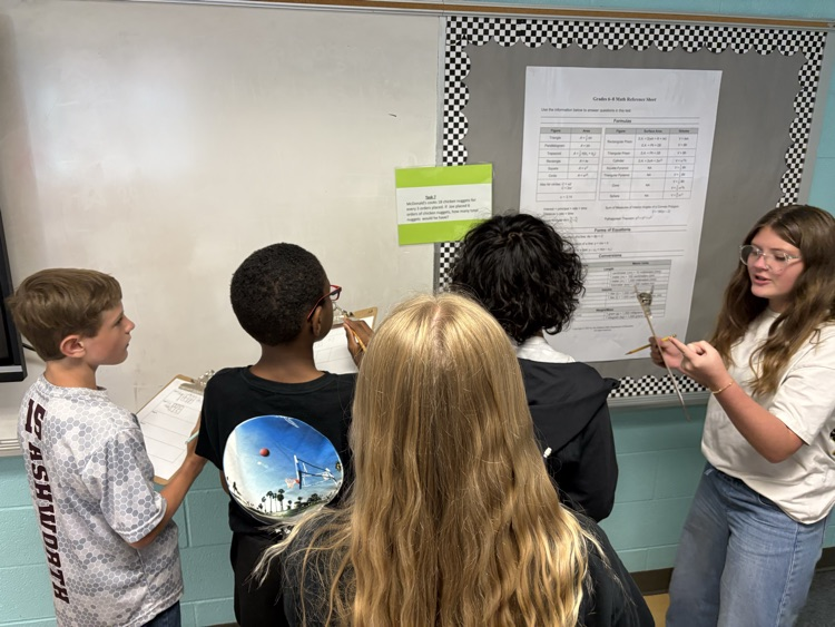 working on math