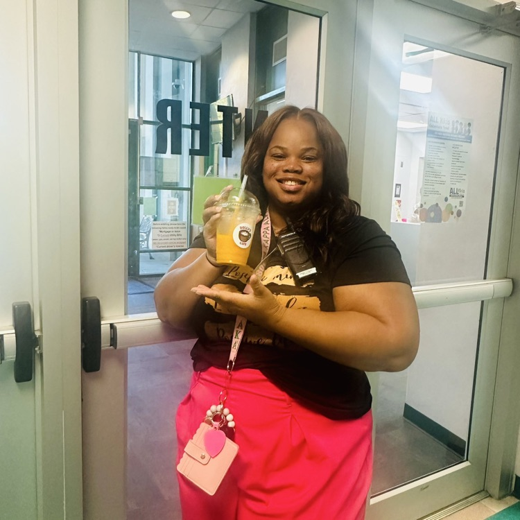 Counselor Wilson is holding a snack from our Sunshine committee.