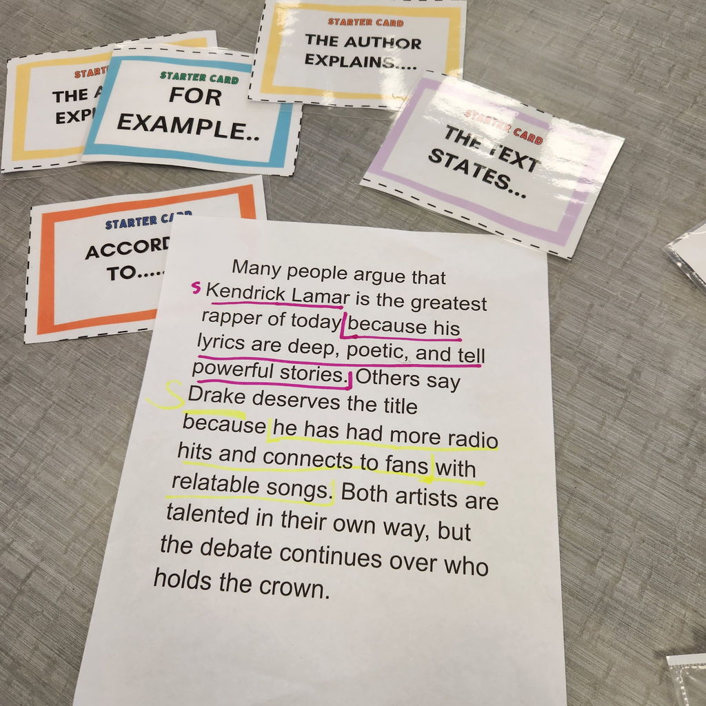 Paragraph students used to learn to cite references.