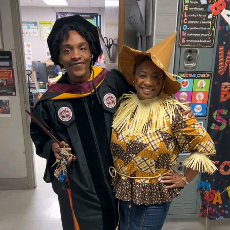 people dressed up for homecoming