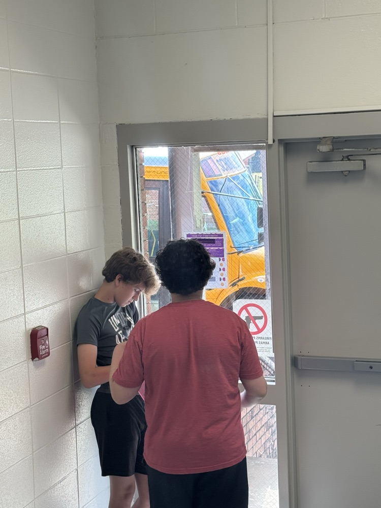 students working in groups