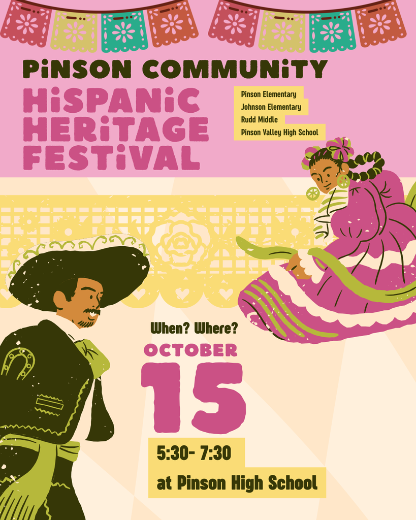 Hispanic Heritage night at pinson high school october 15 at 5:30