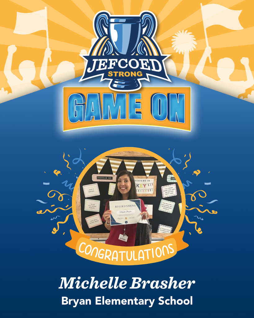 Jefcoed Strong announcement flyer for Michelle Brasher