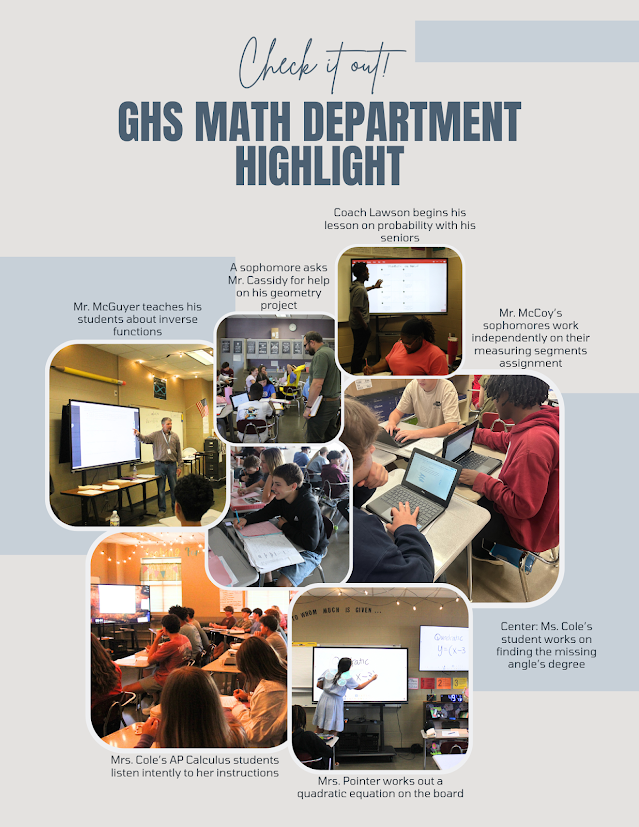 GHS Math Department Highlights! 