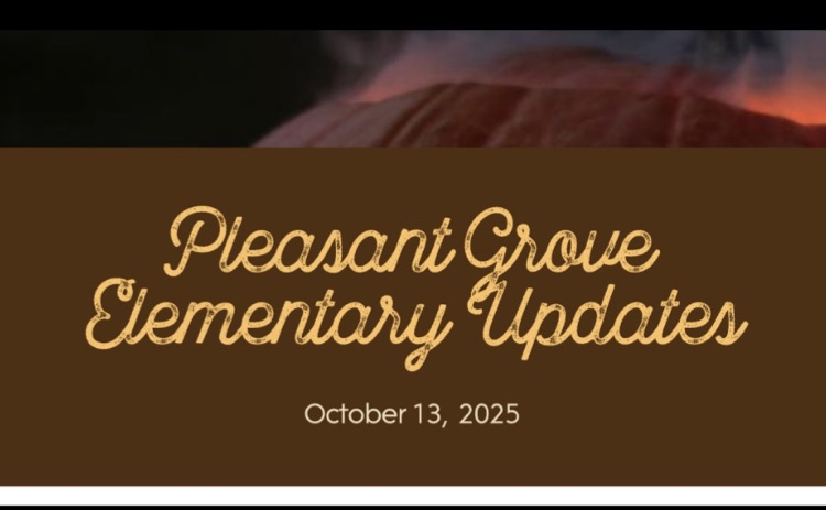 A flyer about the Pleasant Grove Elementary School newsletter.