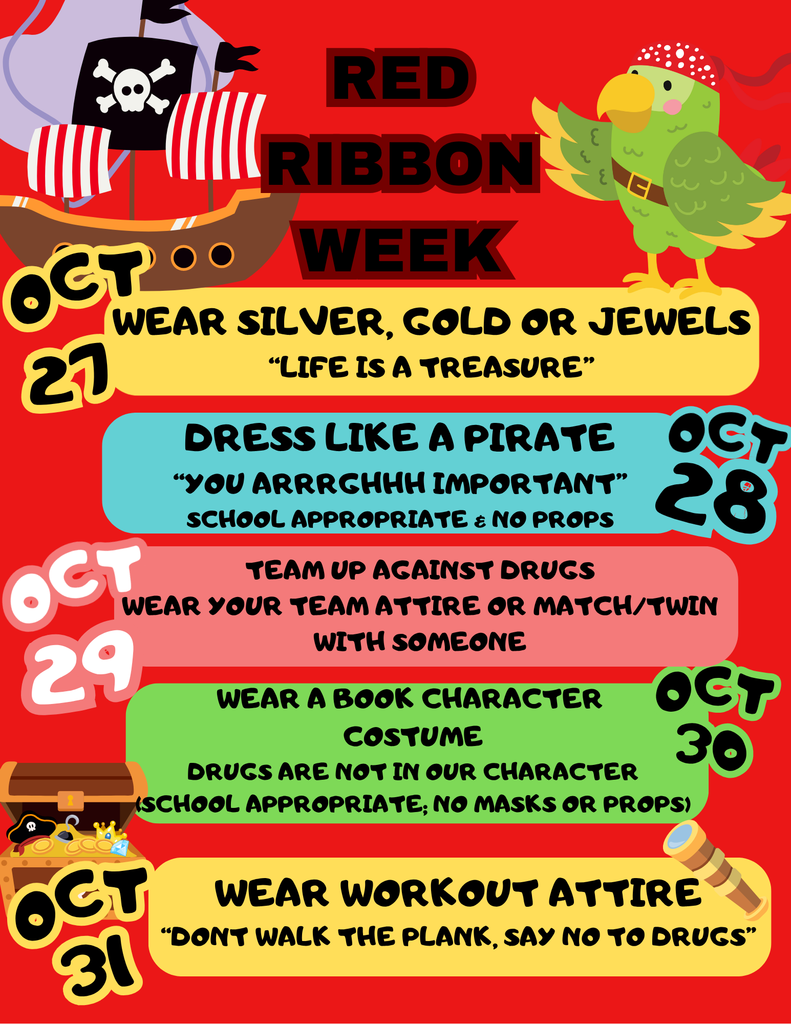 Red Ribbon Week Dress Up Days