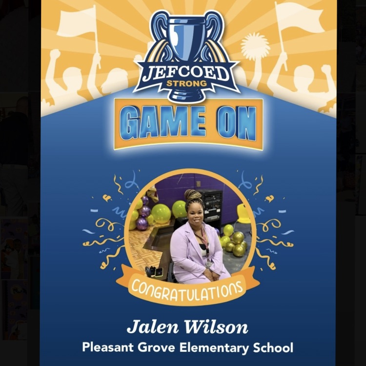 A picture of Jalen Wilson because she earned the JEFCOED Strong Award.