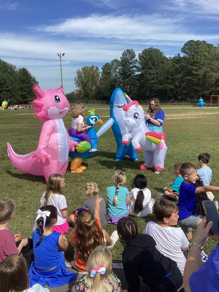 Teachers ready for Bryan's Inflatable Race