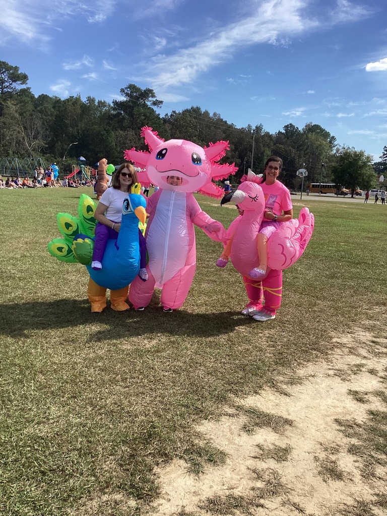 Teachers ready for Bryan's Inflatable Race