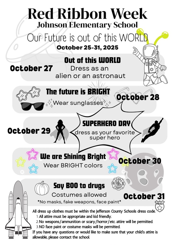 red ribbon week dress up days