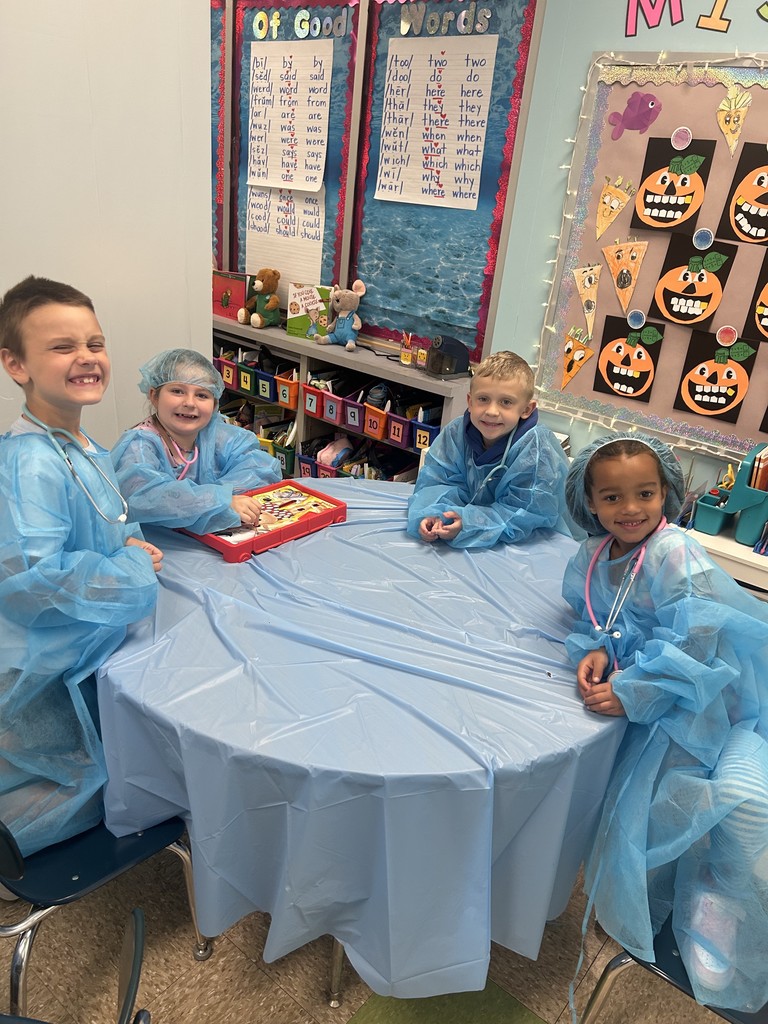 Students dressed as surgeons