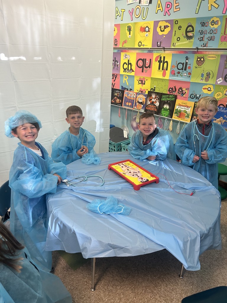 Students dressed as surgeons