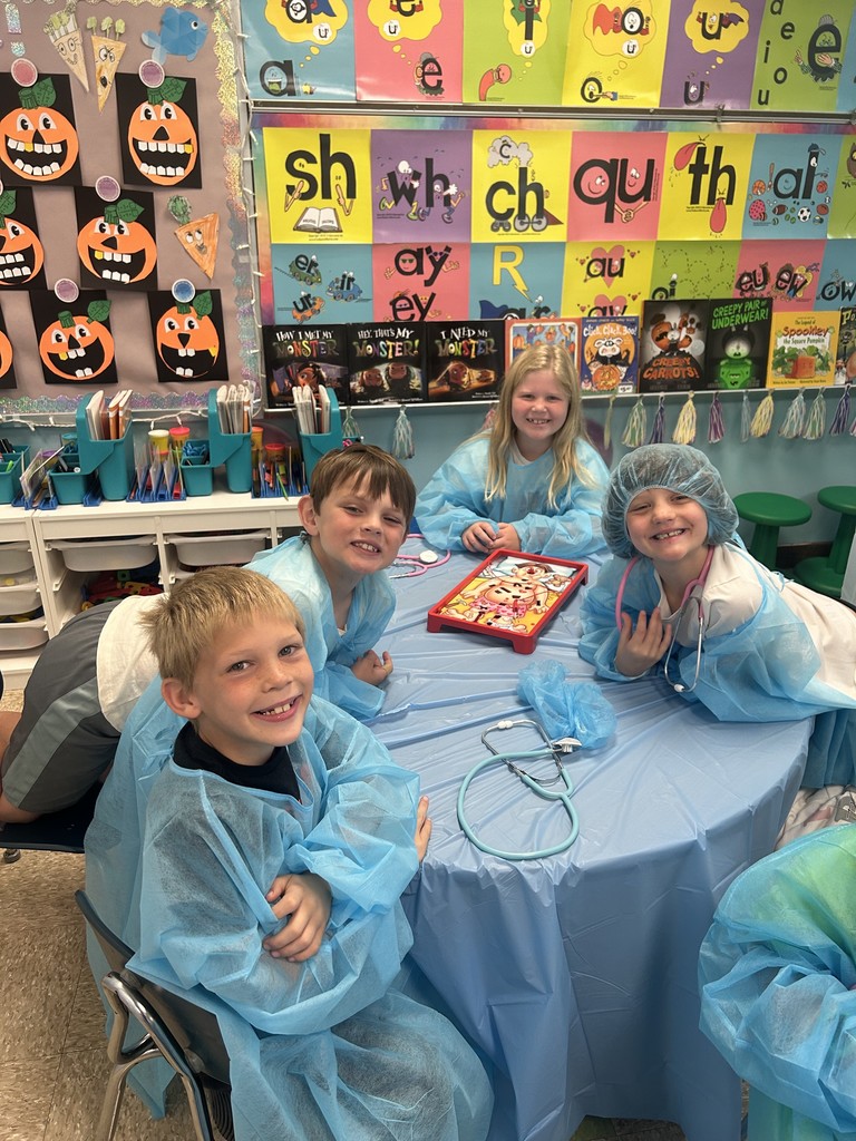 Students dressed as surgeons