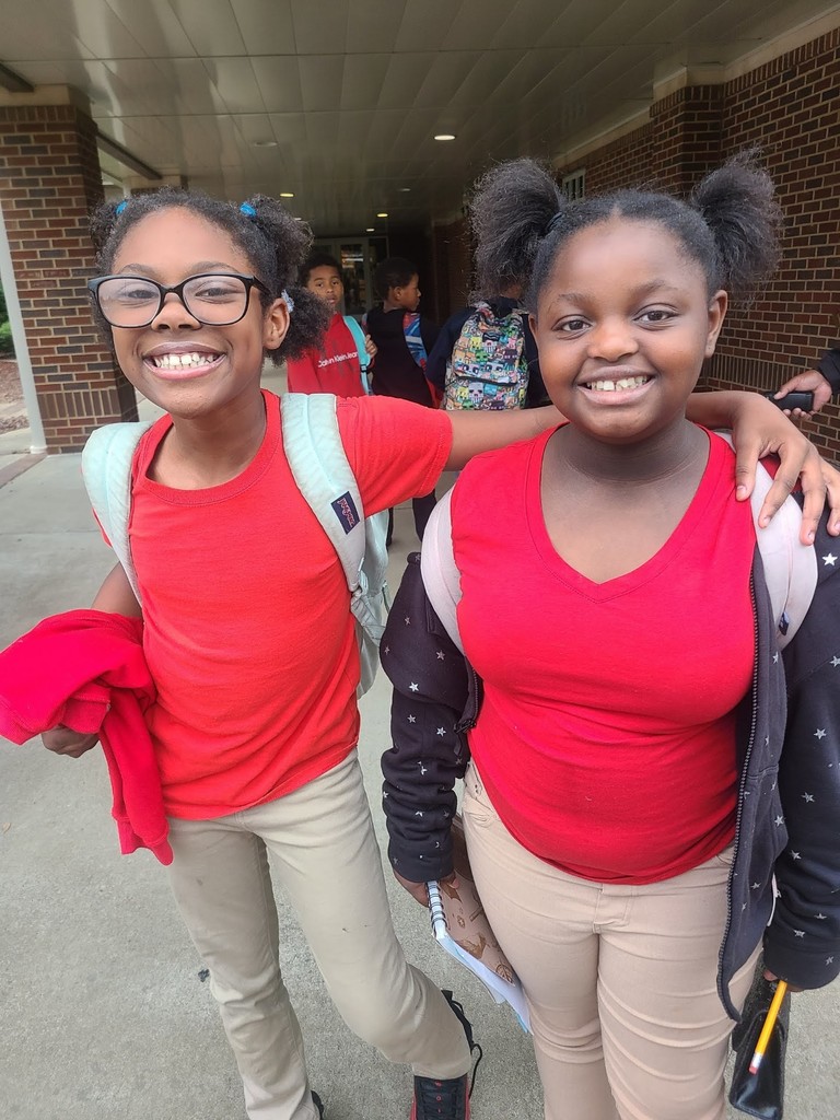 Students dressed as twins