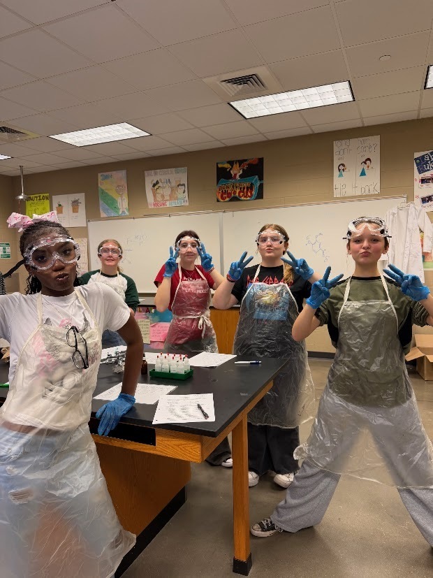 Miss Kozlov and Miss Rowan’s chemistry students explored the exciting world of reactions!