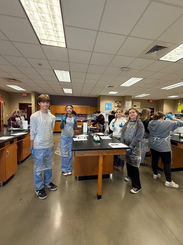 Miss Kozlov and Miss Rowan’s chemistry students explored the exciting world of reactions!