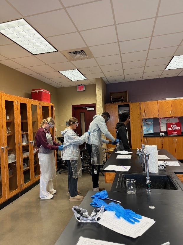 Miss Kozlov and Miss Rowan’s chemistry students explored the exciting world of reactions!