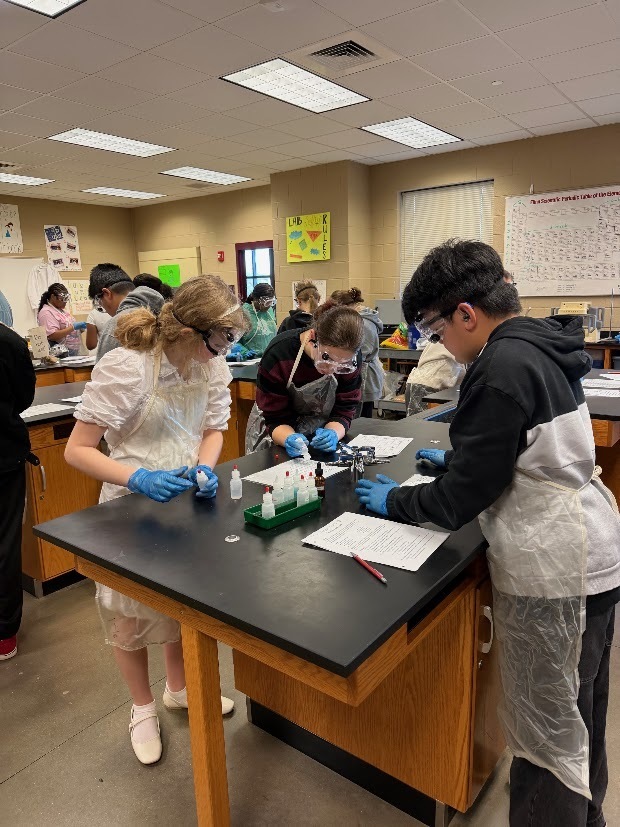 Miss Kozlov and Miss Rowan’s chemistry students explored the exciting world of reactions!