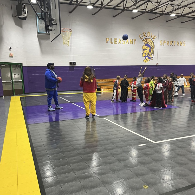 A club listening to instructions.