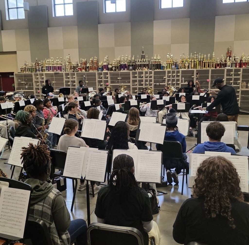 JEFCOED All County Band members rehearse in a band room.