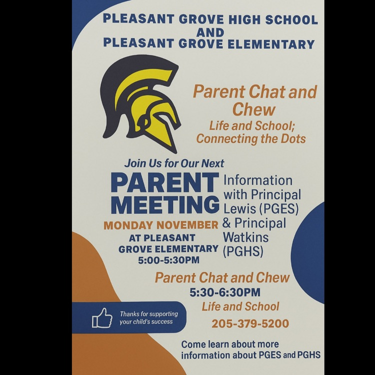 A flyer telling about the Chat & Chew on Monday at 5:30.