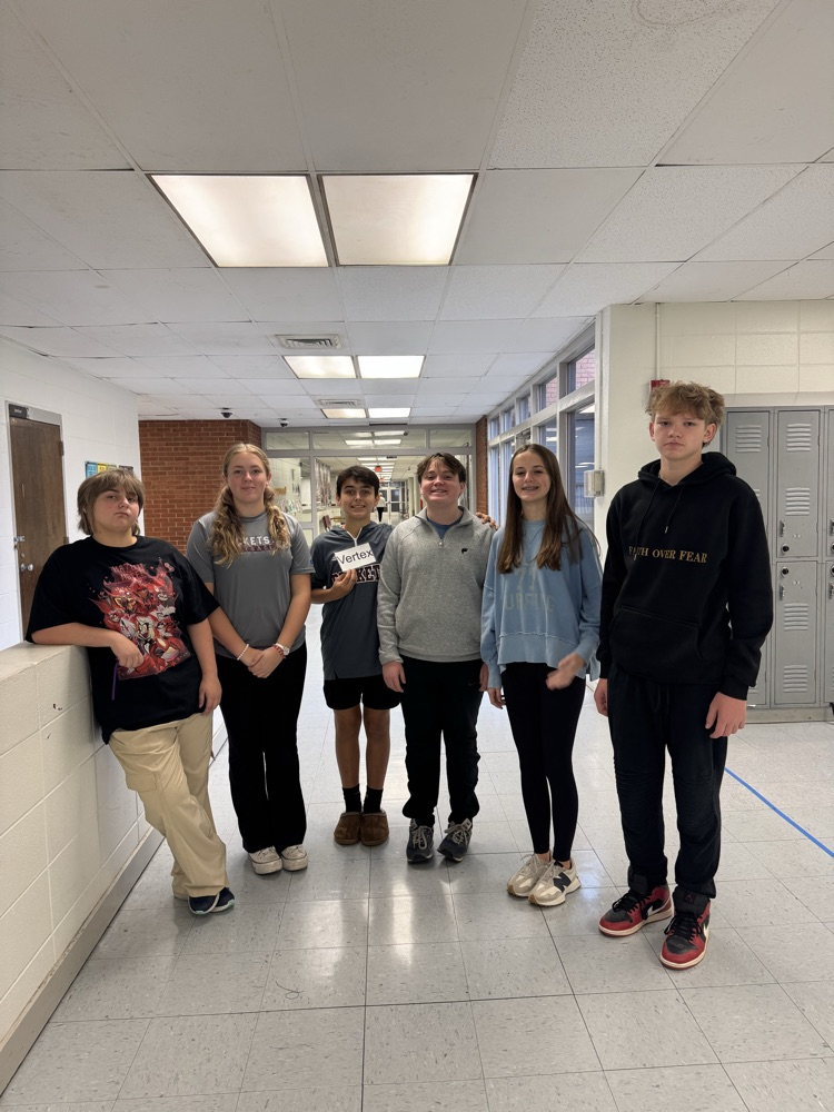 students making graph