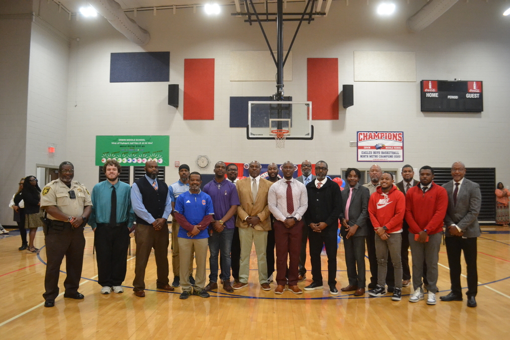 Men's Day assembly - men of Erwin group picture