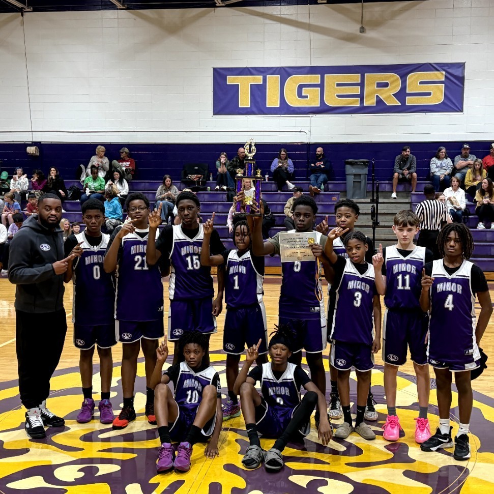 Minor Middle 7th Grade Tiger Basketball Team