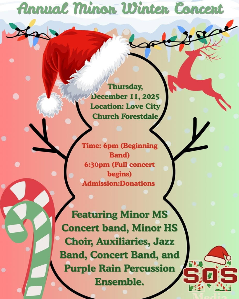 Annual Minor Winter Concert Flyer