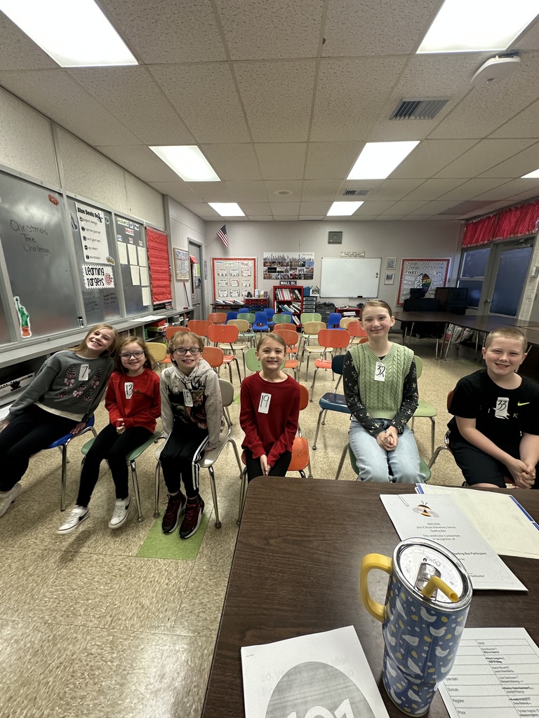 School spelling bee participants