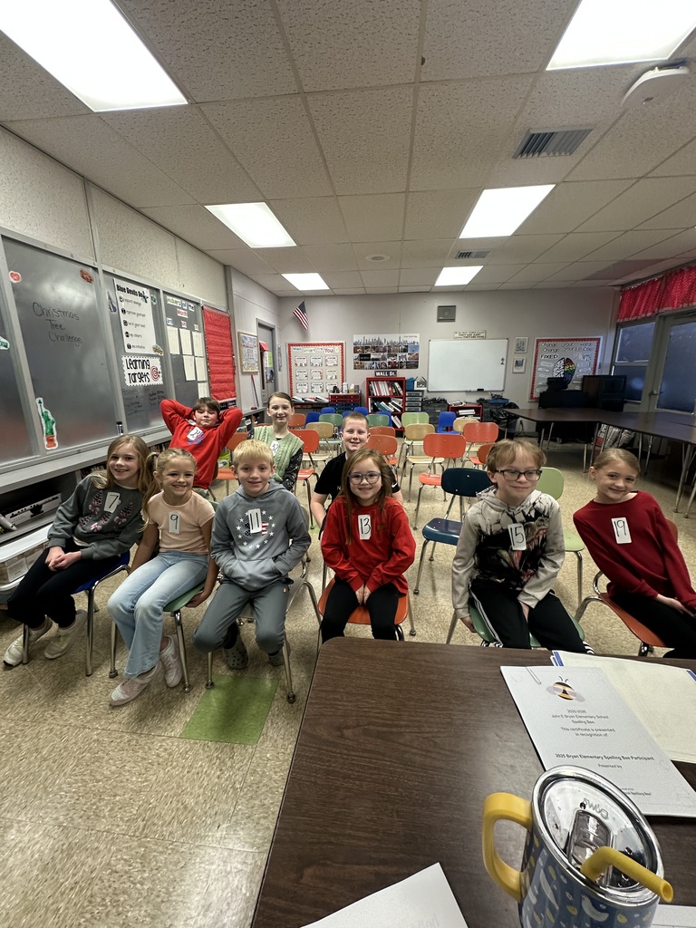 School spelling bee participants