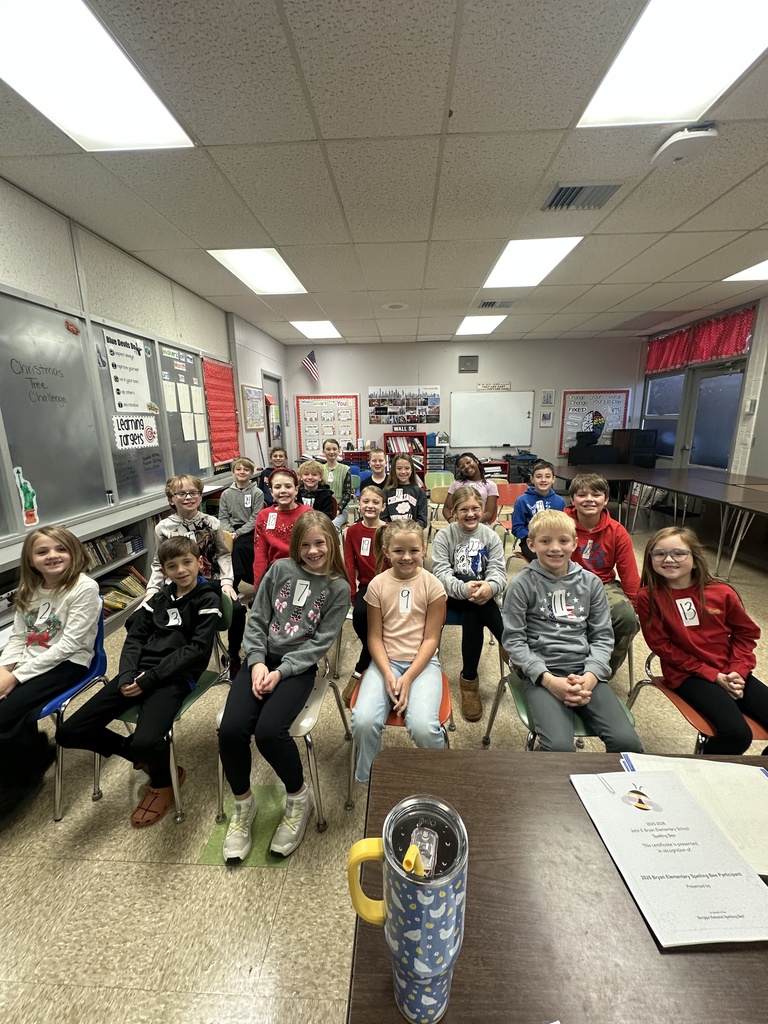 School spelling bee participants