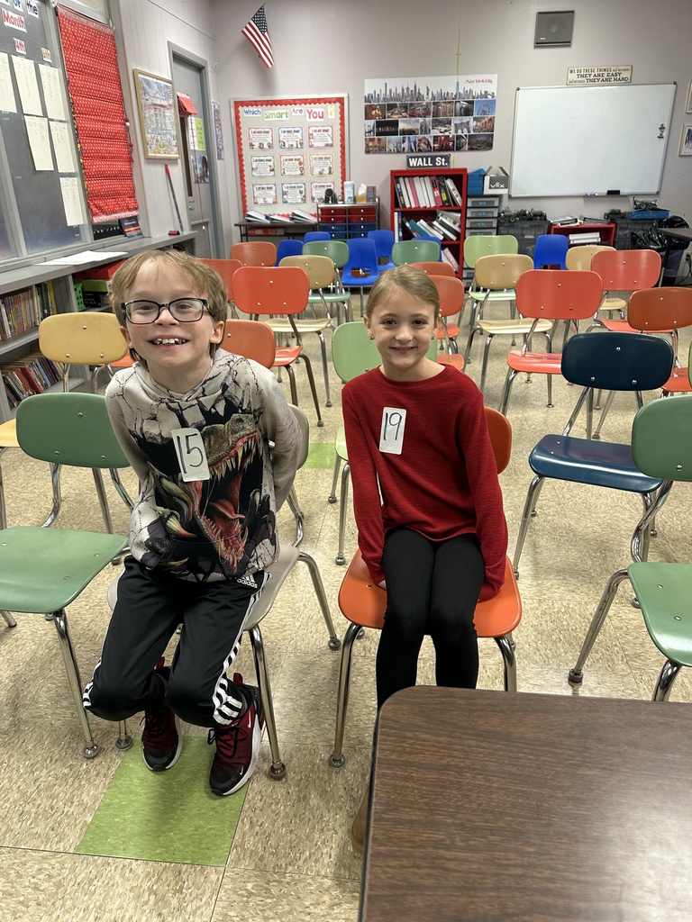 School spelling bee winner and runner-up