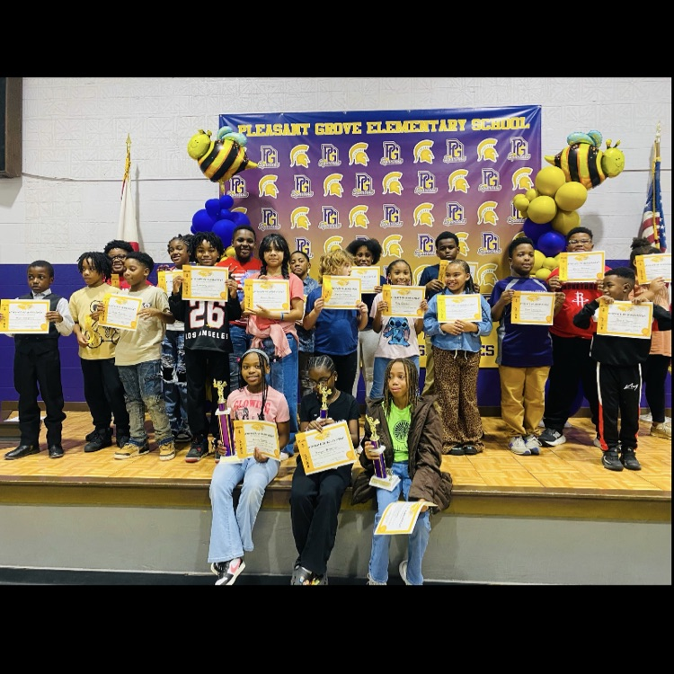 A picture of every student that participated in the Spelling Bee.