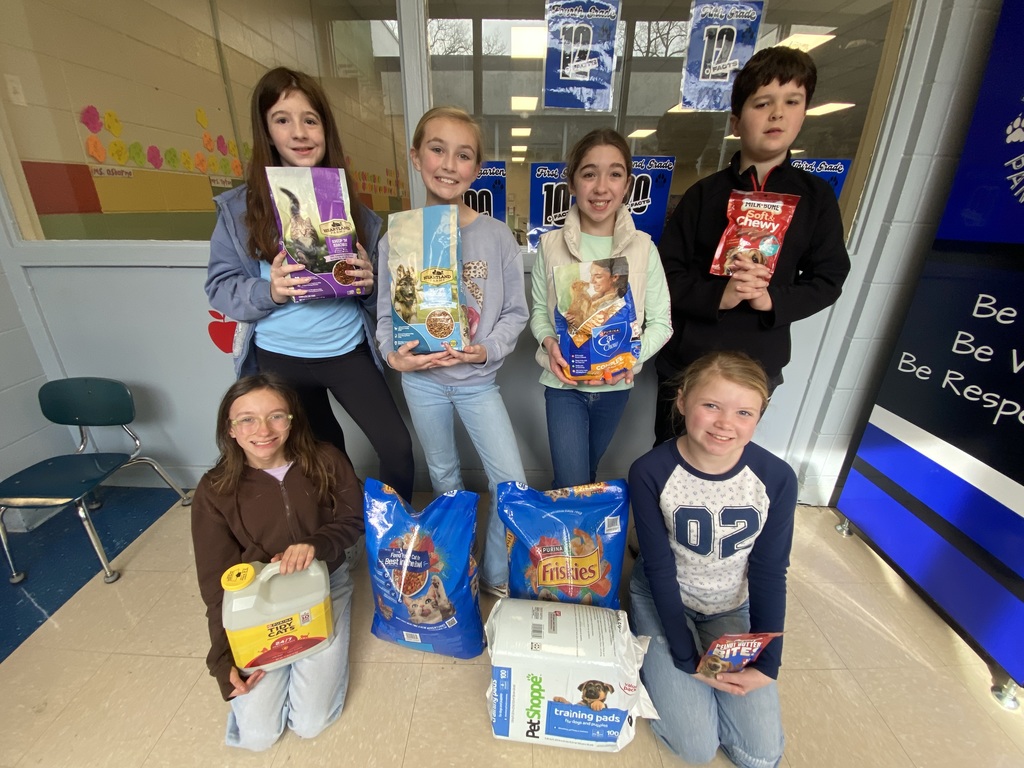 ambassadors delivering collected food and pet supplies