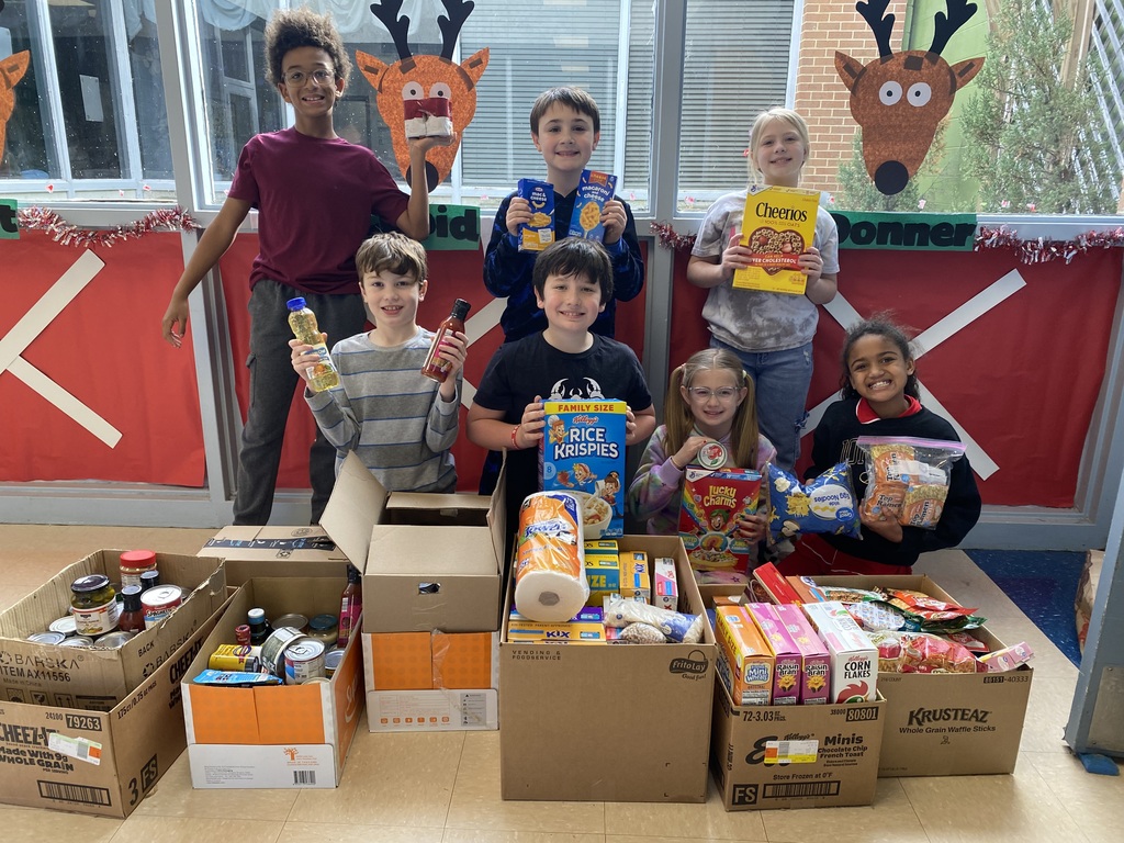 ambassadors delivering collected food and pet supplies