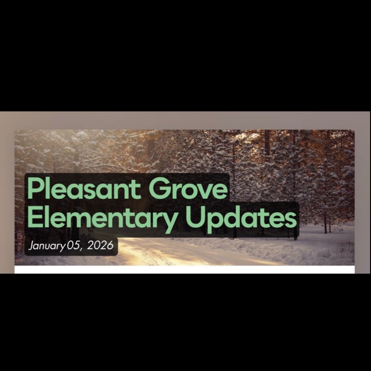 A flyer showing the PGES Newsletter for the week of January 5-9.