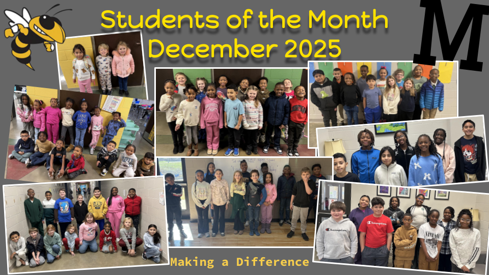 December Students of the Month Pictures