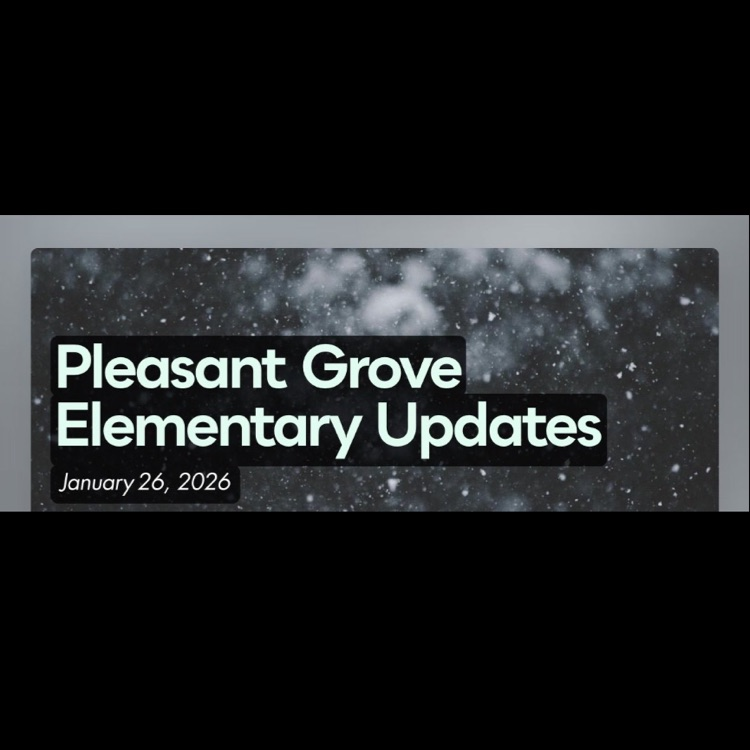 A picture stating it is the PGES Newsletter for January 26.