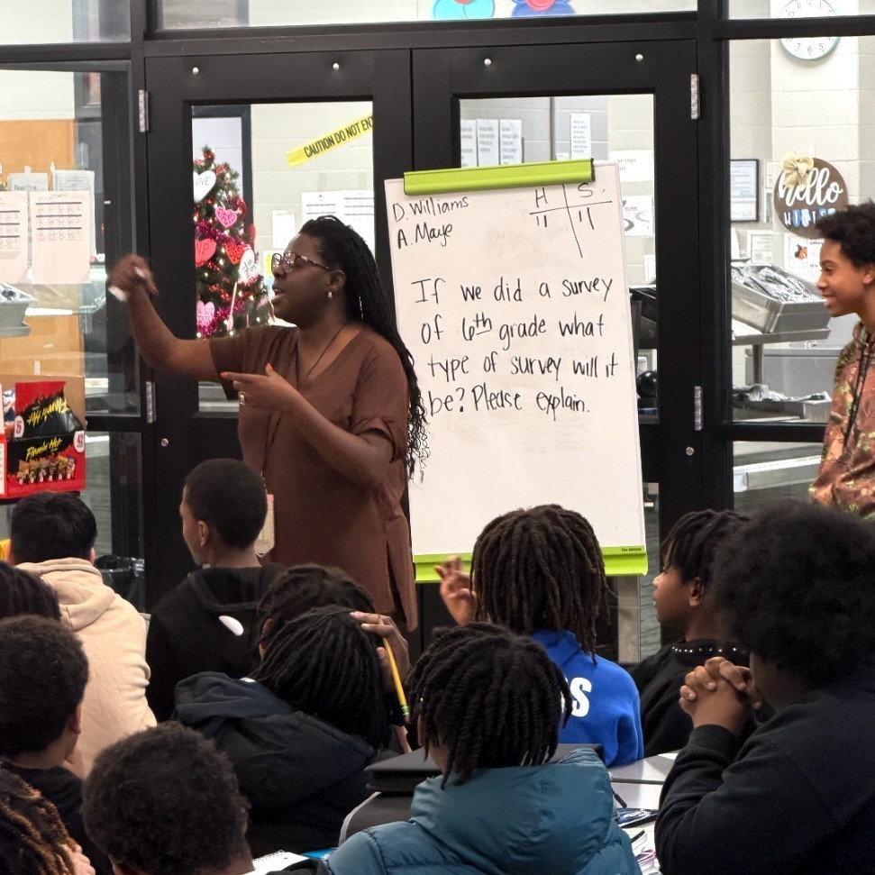 TOTY Mrs. Smith Teaching 7th Gr Math