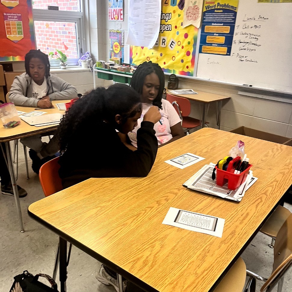 Students playing The Product Game