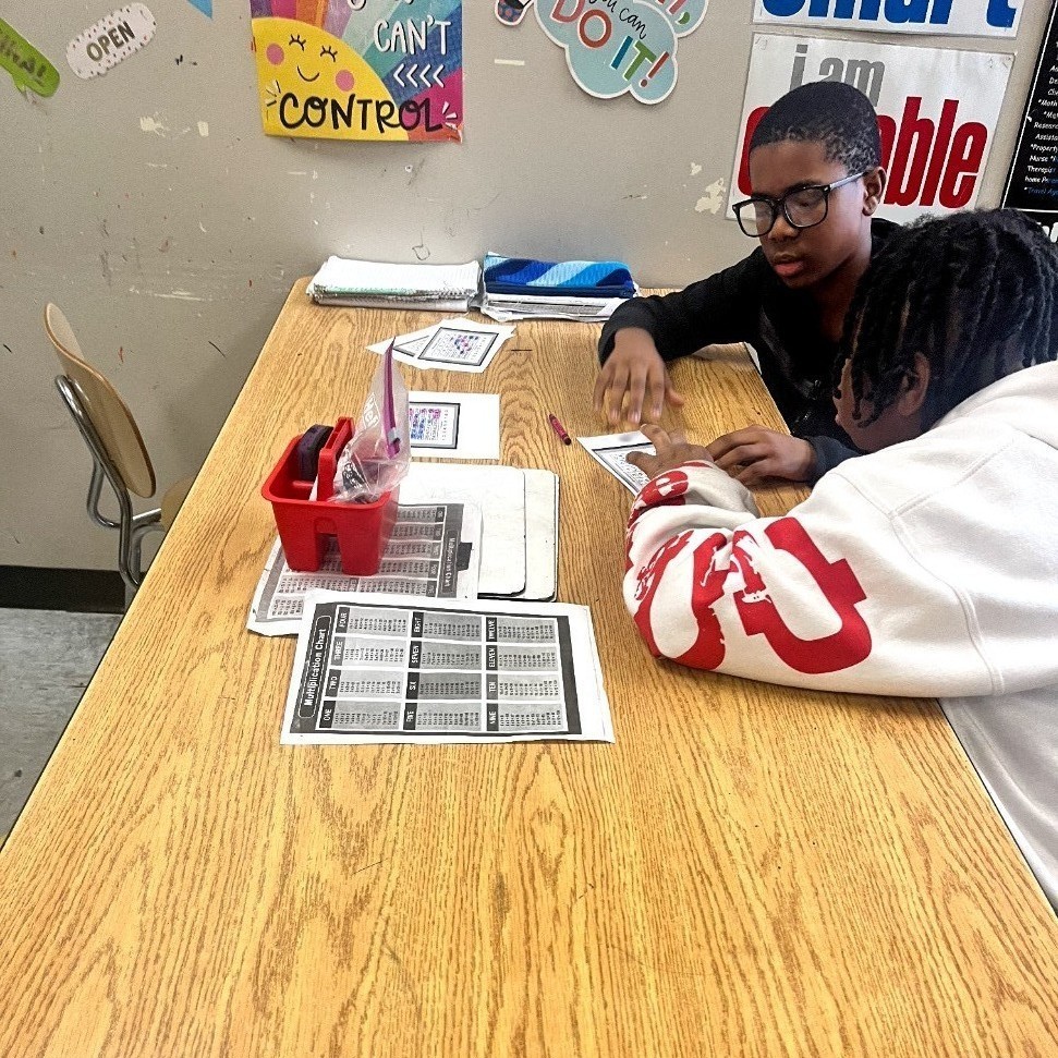 Students playing the Product Game