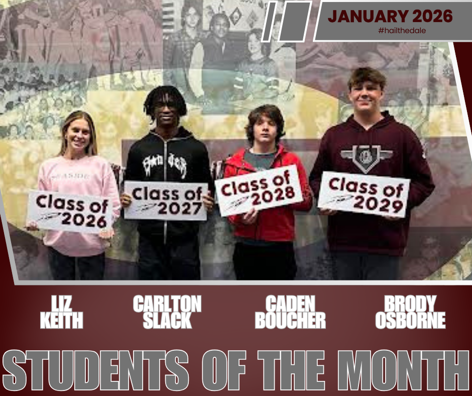 GHS 2026 January Students of the Month